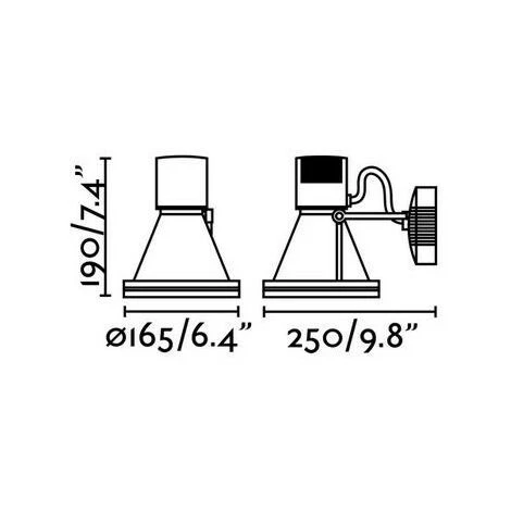 FARO BARCELONA Applique Project Gris E27 20W - Gris 4 FARO BARCELONA Applique Project Gris E27 20W - Gris – Image 2