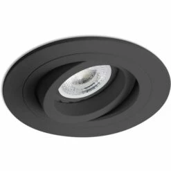 FARO BARCELONA RADÓN Lampe Encastrable Au Plafond Noir De FARO