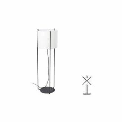 FARO BARCELONA Structure Lampadaire Drum - Noir - Sans Ampoule - Noir