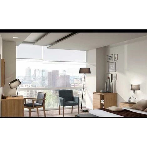 FARO BARCELONA Applique Métal Et Tissus Noir E27 + Led Incluse - Noir 4 FARO BARCELONA Applique Métal Et Tissus Noir E27 + Led Incluse - Noir – Image 2