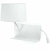 FARO BARCELONA Applique Métal Et Tissus Blanc E27 + Led - Blanc -FARO BARCELONA Soldes 26835959 1