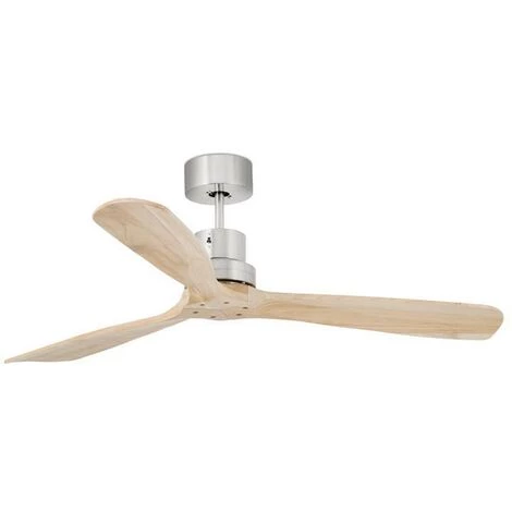 FARO BARCELONA Ventilateur De Plafond Lantau Ø 132 Cm Sans LED - Beige - Noyer - Faro - 33373 - Nickel 4 FARO BARCELONA Ventilateur De Plafond Lantau Ø 132 Cm Sans LED - Beige - Noyer - Faro - 33373 - Nickel – Image 2
