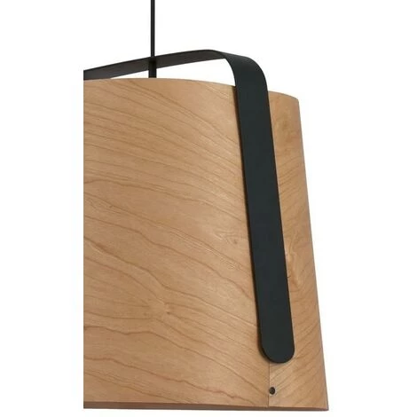 FARO BARCELONA Suspensionbois Beige E27 - Beige 4 FARO BARCELONA Suspensionbois Beige E27 - Beige – Image 2