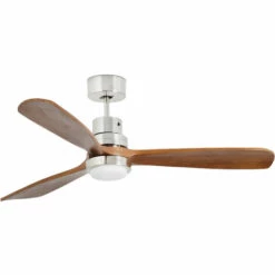 FARO BARCELONA Ventilateur De Plafond Lantau Noyer 132 Cm Avec LED