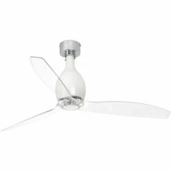 FARO BARCELONA Ventilateur De Plafond Mini Eterfan DC Blanc Brillant