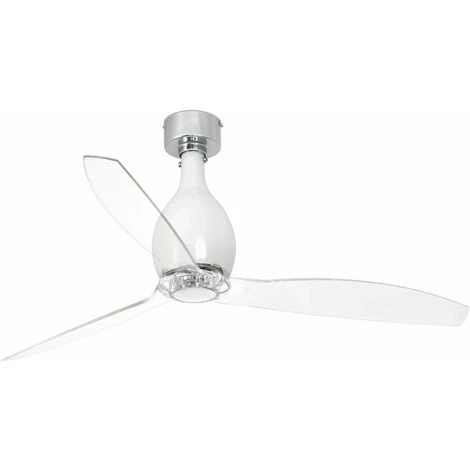FARO BARCELONA Ventilateur De Plafond Mini Eterfan DC Blanc Brillant 3 FARO BARCELONA Ventilateur De Plafond Mini Eterfan DC Blanc Brillant