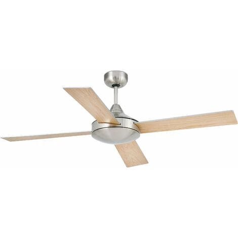 FARO BARCELONA Ventilateur De Plafond Mallorca Nickel 132 Cm 5 FARO BARCELONA Ventilateur De Plafond Mallorca Nickel 132 Cm – Image 3