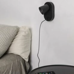 FARO BARCELONA CORB Applique Noire GU10+USB -FARO BARCELONA Soldes 30140220 2