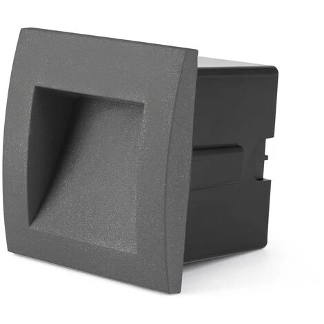 FARO BARCELONA SEDNA-1 - Lampe Encastrable Au Mur Gris Foncé De FARO 4 FARO BARCELONA SEDNA-1 - Lampe Encastrable Au Mur Gris Foncé De FARO – Image 2