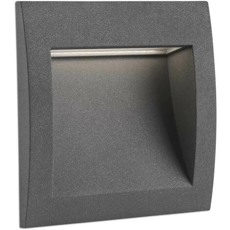 FARO BARCELONA SEDNA-3 - Lampe Encastrable Au Mur Gris Foncé De FARO 4 FARO BARCELONA SEDNA-3 - Lampe Encastrable Au Mur Gris Foncé De FARO – Image 2