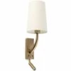 FARO BARCELONA REM Applique Murale Vieil Or/beige Avec Lecteur LED 1 FARO BARCELONA REM Applique Murale Vieil Or/beige Avec Lecteur LED -FARO BARCELONA Soldes 30277023 1