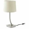 FARO BARCELONA REM Lampe De Table Nickel/beig 2 FARO BARCELONA REM Lampe De Table Nickel/beig -FARO BARCELONA Soldes 30277028 1