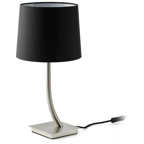 FARO BARCELONA REM Lampe De Table Nickel/noire 3 FARO BARCELONA REM Lampe De Table Nickel/noire