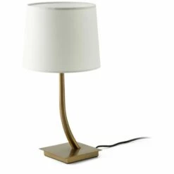 FARO BARCELONA REM Lampe De Table Bronze/blanc