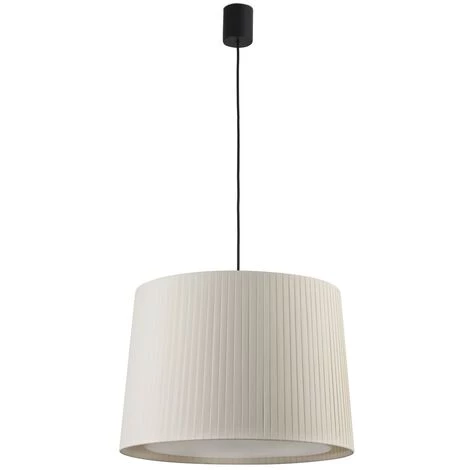FARO BARCELONA SAMBA Lampe Suspension Simple Noir/enrubanné Beige 3 FARO BARCELONA SAMBA Lampe Suspension Simple Noir/enrubanné Beige