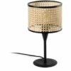 FARO BARCELONA MAMBO Mini Lampe De Table Noire/rotin 1 FARO BARCELONA MAMBO Mini Lampe De Table Noire/rotin -FARO BARCELONA Soldes 30770652 1