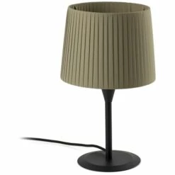 FARO BARCELONA SAMBA Mini Lampe De Table Noire/enrubanné Vert