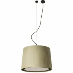FARO BARCELONA SAMBA Lampe Suspension Noir/enrubanné Vert ø450