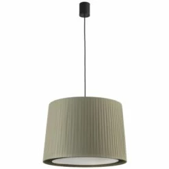 FARO BARCELONA SAMBA Lampe Suspension Simple Noir/enrubanné Vert