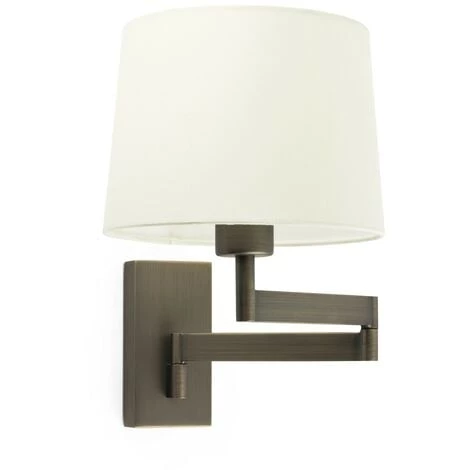 FARO BARCELONA ARTIS Applique Murale Avec Bras Articulé Bronze/beigee 3 FARO BARCELONA ARTIS Applique Murale Avec Bras Articulé Bronze/beigee