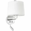 FARO BARCELONA MONTREAL Applique Murale Avec Lecteur Chrome/blanc 2 FARO BARCELONA MONTREAL Applique Murale Avec Lecteur Chrome/blanc -FARO BARCELONA Soldes 32515827 1
