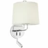 FARO BARCELONA MONTREAL Applique Murale Avec Lecteur Chrome/beige 1 FARO BARCELONA MONTREAL Applique Murale Avec Lecteur Chrome/beige -FARO BARCELONA Soldes 32515828 1