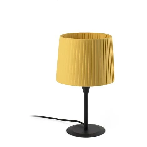FARO BARCELONA SAMBA Lampe Mini Table Noire/enrubannée Jaune 3 FARO BARCELONA SAMBA Lampe Mini Table Noire/enrubannée Jaune