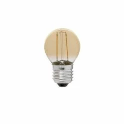 FARO BARCELONA Ampoule G45 E27 Led 2W A Filament Ambre 2200K - Laiton Or Doré