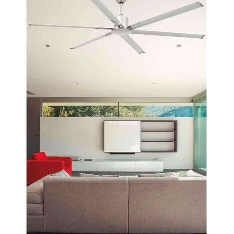 FARO BARCELONA Ventilateur De Plafond Andros Nickel, Pas De Lumière, Dc Moteur FARO 5 FARO BARCELONA Ventilateur De Plafond Andros Nickel, Pas De Lumière, Dc Moteur FARO – Image 3