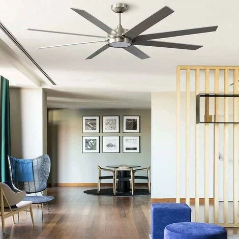 FARO BARCELONA Century Nickel Fan, DC Motor, Led Intégrée FARO 5 FARO BARCELONA Century Nickel Fan, DC Motor, Led Intégrée FARO – Image 3