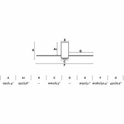 FARO BARCELONA Ventilateur Noir Brillant MINI TUBE Moteur DC 128 Cm. FARO - Noir -FARO BARCELONA Soldes 33495308 2