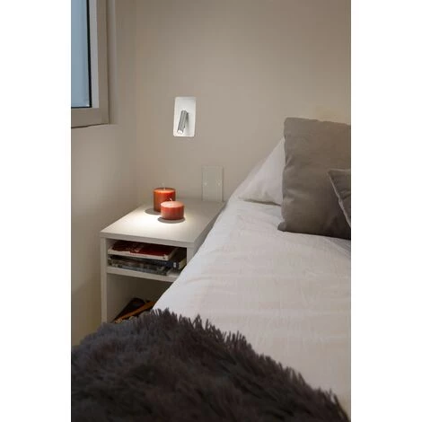 FARO BARCELONA SUAU Lampe Encastrable Au Mur Nickel Satiné De FARO 4 FARO BARCELONA SUAU Lampe Encastrable Au Mur Nickel Satiné De FARO – Image 2