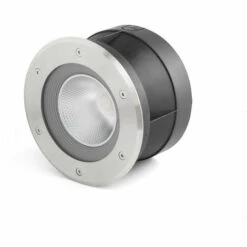 FARO BARCELONA SURIA - Encastrés De Sol Inoxydable Satiné Et Noir Mat De FARO