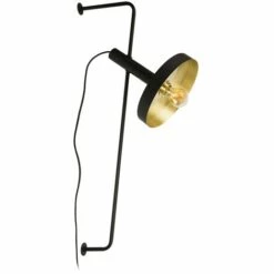 FARO BARCELONA WHIZZ Applique Murale Noire/or