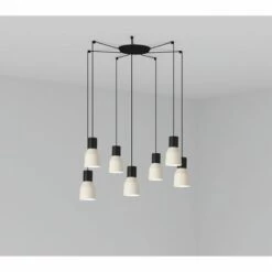 FARO BARCELONA KOMBO Lampadaire Beige Ø120 7L