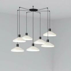 FARO BARCELONA KOMBO Lampadaire Beige Ø400 7L