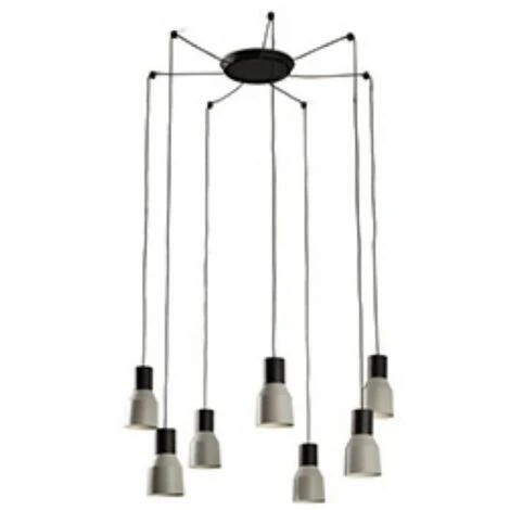 FARO BARCELONA KOMBO Lampadaire Gris Ø120 7L 3 FARO BARCELONA KOMBO Lampadaire Gris Ø120 7L
