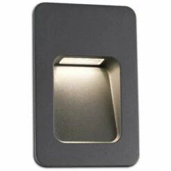 FARO BARCELONA NASE - Lampe Encastrable Au Mur Gris Foncé De FARO