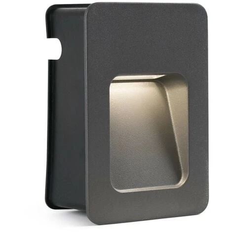 FARO BARCELONA NASE - Lampe Encastrable Au Mur Gris Foncé De FARO 4 FARO BARCELONA NASE - Lampe Encastrable Au Mur Gris Foncé De FARO – Image 2