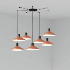 FARO BARCELONA KOMBO Lampadaire Terracota Ø400 7L
