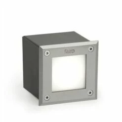 FARO BARCELONA Encastré Extérieur Led-18 Carré 1x3W LED 3000K - Gris