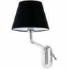 FARO BARCELONA ETERNA Applique Murale Avec Lecteur Gauche Chrome/noire 1 FARO BARCELONA ETERNA Applique Murale Avec Lecteur Gauche Chrome/noire -FARO BARCELONA Soldes 50879157 1