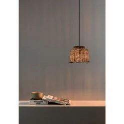 FARO BARCELONA Lampe Suspension Noir/rotin ø225 SAIPAN 11 FARO BARCELONA Lampe Suspension Noir/rotin ø225 SAIPAN -FARO BARCELONA Soldes 51142431 5
