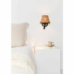 FARO BARCELONA Applique Murale Avec Lecteur Noir/rotin SUMBA 9 FARO BARCELONA Applique Murale Avec Lecteur Noir/rotin SUMBA -FARO BARCELONA Soldes 51219499 4