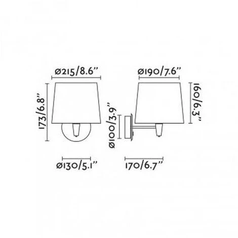 FARO BARCELONA Applique Samba Noir Beige 1x15W E27 - Noir 4 FARO BARCELONA Applique Samba Noir Beige 1x15W E27 - Noir – Image 2