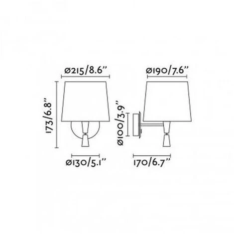 FARO BARCELONA Applique Samba Noir Beige 1x15W E27 - Noir 4 FARO BARCELONA Applique Samba Noir Beige 1x15W E27 - Noir – Image 2