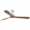 FARO BARCELONA Ventilateur De Plafond Sans Lumière Nickel Mat Ø 168 Cm LANTAU-G DC