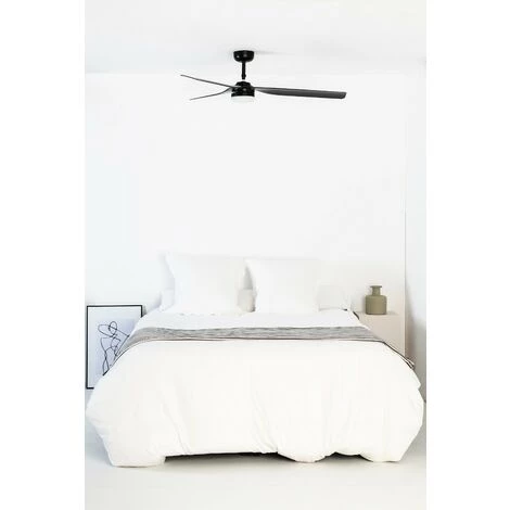 FARO BARCELONA Ventilateur De Plafond Noir Avec Lumière PUNT 4 FARO BARCELONA Ventilateur De Plafond Noir Avec Lumière PUNT – Image 2