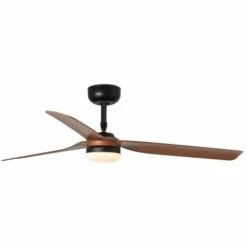 FARO BARCELONA Ventilateur De Plafond Noir/bois Avec Lumière PUNT 11 FARO BARCELONA Ventilateur De Plafond Noir/bois Avec Lumière PUNT -FARO BARCELONA Soldes 58521480 5