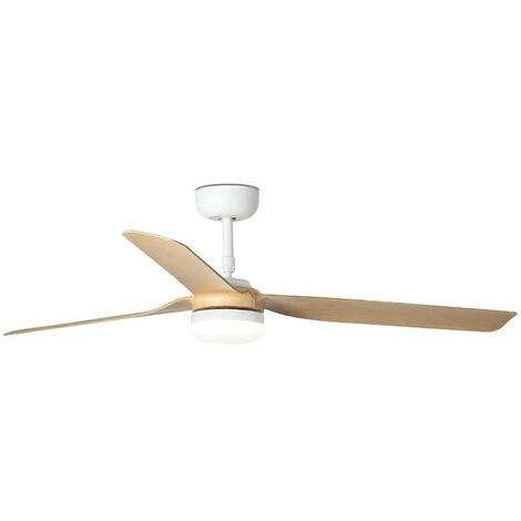FARO BARCELONA Ventilateur De Plafond Blanc/bois Avec Lumière PUNT 6 FARO BARCELONA Ventilateur De Plafond Blanc/bois Avec Lumière PUNT – Image 4